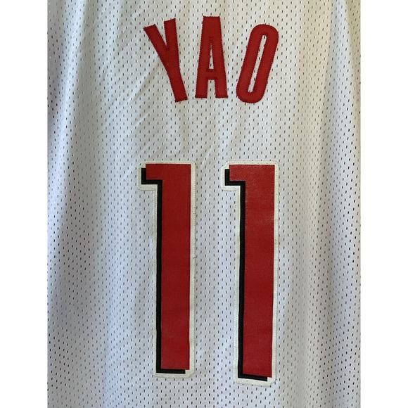 Vintage Reebok Houston Rockets Yao Ming Stitched Jersey Size 4 XL - Picture 7 of 9